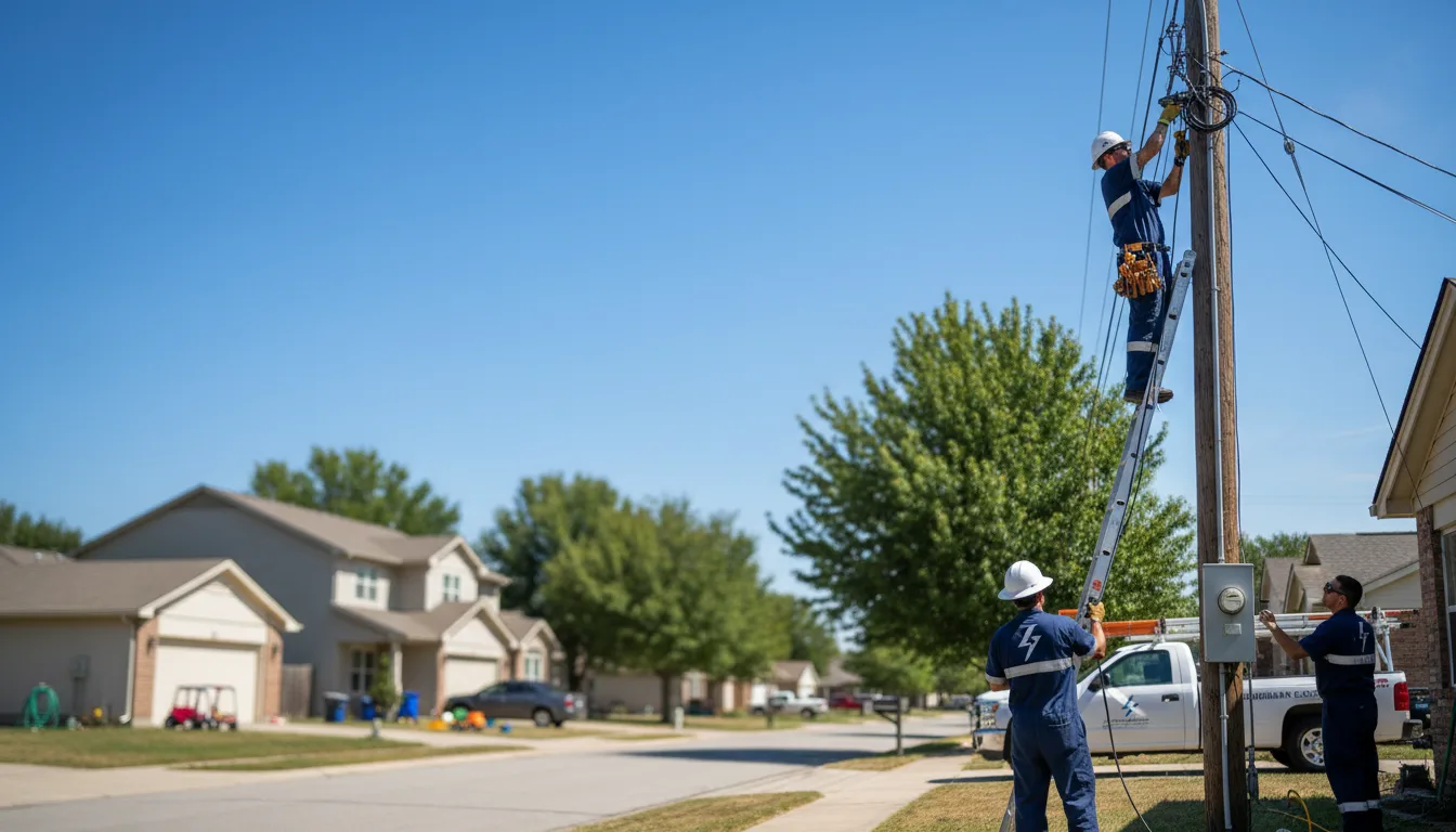Residential electrician providing installation services in Detroit, ME